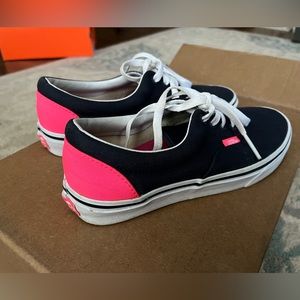 Vans sneakers navy blue and hot pink GREAT SHAPE!